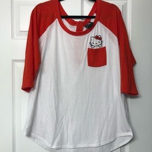 Torrid Hello Kitty Baseball Tee